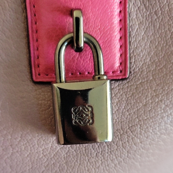 Loewe Pink and Purple Leather Top-Handle Satchel - Picture 5 of 10